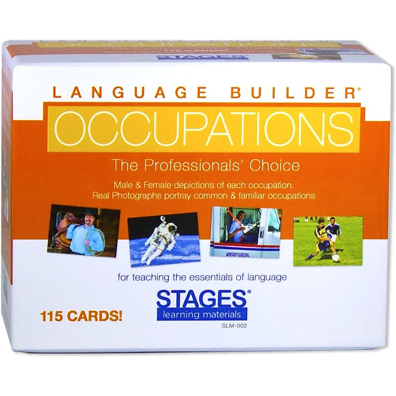 Stages Learning Materials Occupation Card Language Builder Cards, 115/Pack (SLM002) image 1