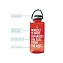 Baudville Drink it Up! "The Best" Plastic Water Bottle, 36 oz., Red, 2/Pack (1396379P231)~#|#~F8CE0EA1-CA51-4B4B-AFAC3D8AEF13CD41_sc7