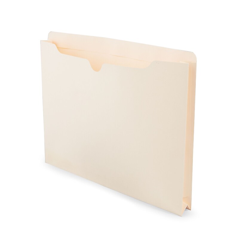 Staples Reinforced File Jacket, 1.5" Expansion, Letter Size, Manila, 50/Box (TR119172) image 1