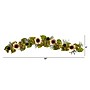 Nearly Natural 5' White Sunflower and Hydrangea Artificial Garland (W1244)~#|#~F8CF9810-53F5-4103-B02D0728131E576B_sc7
