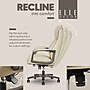 Elle Decor Rivendell AIR Lumbar Ergonomic Vegan Leather Swivel Executive Chair, Cream (60124-CRM)~#|#~F8D08F49-6E38-4EAF-AD1756E1FA2FFAA6_sc7