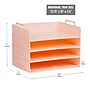 Mind Reader Plastic Side Loading Stackable Letter Tray, Letter Size, Pink (DANSTACK4-PNK)~#|#~F8D14FED-F015-44FF-9B15C0DB1837D19B_sc7