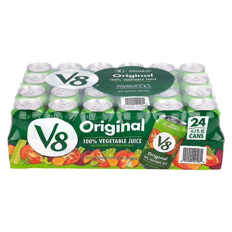 V8 Original Vegetable Juice, 11.5 oz, 24/Pack (900-00092) image 1