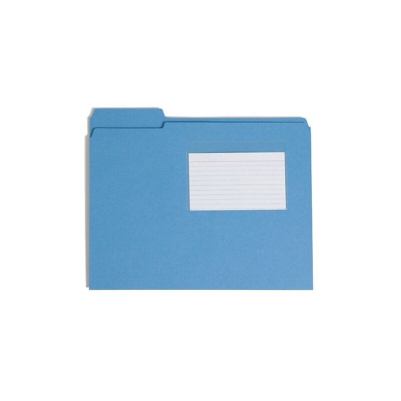 Smead Self-Adhesive Poly Binder Pockets, Index Card Size, Clear, 100/Box (68153) image 1