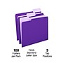 Staples File Folders, 1/3-Cut Tab, Letter Size, Purple, 100/Box (ST535559-CC)~#|#~F8DDF13C-C324-4E9C-A4F42F16A8086F63_sc7
