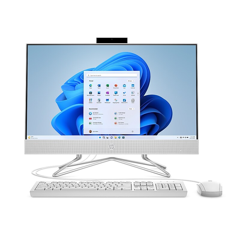 HP 24" All-in-One Desktop Computer, Intel Core i5-1135G7, 8GB Memory, 256GB SSD (1J7Q5AA#ABA) image 1
