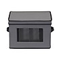 Household Essentials Large Stackable Folding Fabric Champagne Flute Storage Box, 9.75" x 14.5"x 11", 27 Qt., Gray (52544-1)~#|#~F8E34C4F-FEF2-4013-A8B5172C69C9BC1E_sc7