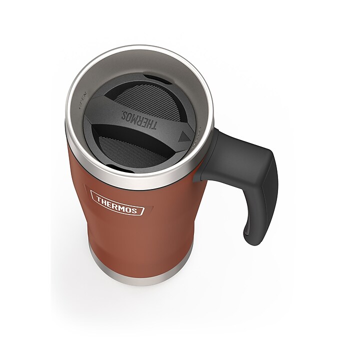 Thermos Icon Stainless Steel Vacuum Insulated Travel Mug, 16 oz., Saddle  (EAIS1002SD4) | Staples