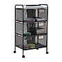 Mind Reader 6-Drawer Multipurpose Office Utility Cart, Black (6DRMESH-BLK)~#|#~F8E748F4-7EBB-4053-AC69001BF5CC2971_sc7