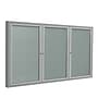Ghent 3 Door Enclosed Vinyl Bulletin Board, Satin Aluminum Frame, 4'H x 8'W, Silver, (GHEPA34896VX193)~#|#~F8E99A77-212E-4C5D-96FCE4029AE53045_sc7