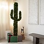 Nearly Natural 7 ft. Pre-Lit Artificial Cactus Christmas Tree with 500 Micro LED Lights (T4701)~#|#~F8EE30AE-84CD-4868-A332CB78C0087603_sc7