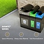 Commercial Zone Avante Series Polyethylene Triple-Stream Trash, Recycling and Compost Center, 115 Gallon, Black (787304MSA)~#|#~F8F4DB91-6970-4A67-B0BB6568D3AF0377_sc7