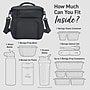 bentgo Prep Deluxe Insulated Multimeal Bag, 5-Compartment, Dark Gray (BGPRPBAG-DG)~#|#~F8FA6197-B5BA-4498-ACE31A56EEDCD269_sc7