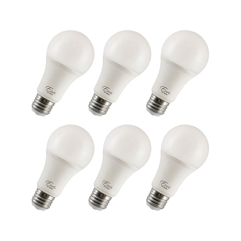 Viribright 4/8/12-Watts Warm White 3-Way LED General-Purpose Bulb, 6/Box (450102-ES) image 1