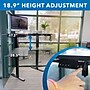 Mount-It! MI-15003 47"W L-Shaped Adjustable Particle Board Standing Desk, Black (MI-15003)~#|#~F909A4C7-E94B-4B24-A55023B2691D08F9_sc7