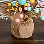 Nearly Natural 18-in Pre-Lit Artificial Easter Egg Twig Tree with 30 LED Lights in Burlap Wrapped Base - Set of 2 (T5467)~#|#~F90D133C-8650-461C-97CF7B4B73D4F9A7_sc7