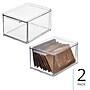 iDESIGN Stackable Storage Drawer, Plastic, Clear, 2/Pack (29202M2)~#|#~F90E3E77-12BB-4DD5-B6FFD96C0F680D5A_sc7