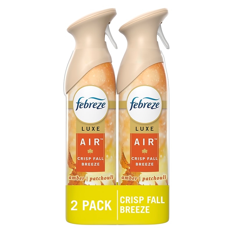 Febreze Luxe Air Freshener Spray, Crisp Fall Breeze Scent, 8.8 oz., 2/Pack (20543) image 1