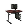 VersaDesk 48"W Basic Computer Table, Cherry/Black (BCT4830-BC)~#|#~F9119233-4FD3-431F-9F80EF5CEA3FA530_sc7