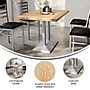 Flash Furniture Bennett Wooden Commercial Indoor Table, 48" x 30", Natural Top/Silver Base (GSF3048NTTB002S)~#|#~F9145282-1C34-40A4-9993B1FF3DBCFCB8_sc7