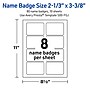 Avery Rectangle Multipurpose Labels, 2-1/3" x 3-3/8", White, 80/Pack (19479370483)~#|#~F91F949C-1EAC-4032-BFA558BBB8DA67E6_sc7