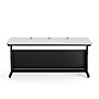 VersaDesk Deluxe 72"W Manual Adjustable Standing Computer Table, White/Black (CTL7230-BW)~#|#~F92071C5-856A-4F6E-9E0DA6333813B4CC_sc7