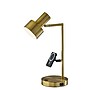 Adesso Rowe Supercharger Incandescent Desk, 19"H, Antique Brass (2606-21)~#|#~F9287FC1-B268-479E-90B4006B7F5A872E_sc7