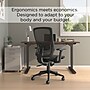 Staples Kroy Ergonomic Mesh Swivel Task Chair, Black (UN59456)~#|#~F9294776-7BCE-4490-B446D1147B92CED3_sc7