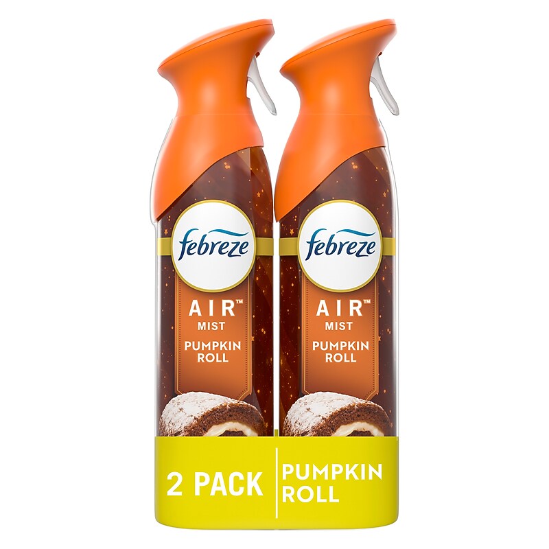 Febreze Air Mist Air Freshener Spray, Pumpkin Roll Scent, 8.8 oz., 2/Pack (03206) image 1