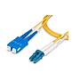StarTech 3m (9.8ft) LC to SC (UPC) Duplex OS2 Single Mode Fiber Optic Cable, 9/125, Yellow (SMLCSC-OS2-3M)~#|#~F9359E5E-D381-4B5C-8544E5B4A0D47AF6_sc7