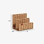 U Brands Somerset Woven Letter Sorter, Letter Size, Brown (6088U01-12)~#|#~F937AD08-4DB4-4578-AB0A929F6FA1832B_sc7