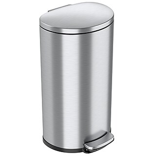 ごみ箱 HUMAN MADE STEEL TRASH CAN Hefty Locking Hinged Lid Trash Can, 7.7 Gallons, Black, 2/Pack
