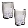 Mind Reader Metal Trash Cans, 10.67 Gallon, Black, 2/Pack (2LASBIN-BLK )~#|#~F93DA839-3EC0-478C-97D99B9C48ED08D4_sc7