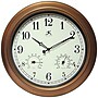 Infinity Instruments Craftsman Metal Indoor/Outdoor Clock & Thermometer, 18" Dia. (12144CP-1679)~#|#~F9427850-A028-4514-AB670556F93039BB_sc7