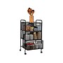 Mind Reader 4-Drawer Mobile Utility Cart with Wheels, Metal, Black (4DRMESH-BLK)~#|#~F945B8E3-77E9-4CD5-B8F28CF6E08B9E33_sc7