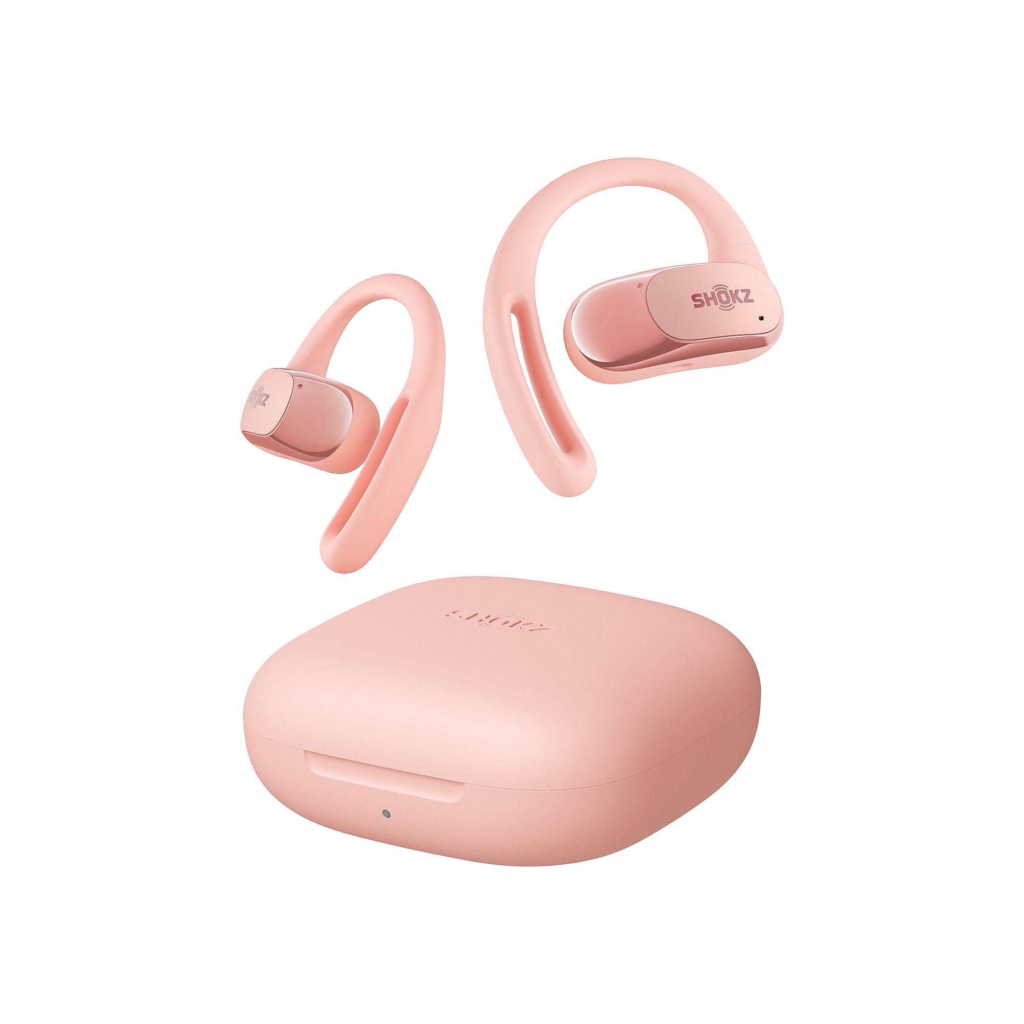 Shokz OpenFit Air Wireless Active Noise Canceling Earbuds, Bluetooth, Pink (VXLT511GTPK) Sansujyuku sansujyuku.com