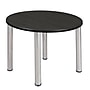 Regency Kee 36" Round Laminate Breakroom Table, Ash Grey/Chrome (TB36RNDAGBPCM)~#|#~F948C13E-CB3A-45DC-845A50BCB91D94E0_sc7
