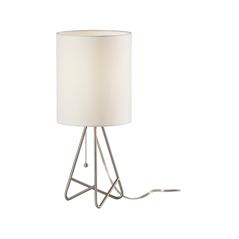 Simplee Adesso Nell Table Lamp, Brushed Steel (SL4923-22) image 1