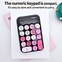 SaharaCase Retro Numeric Keypad Wireless Ergonomic Number Pad, Black/Pink (KB28)~#|#~F949CFA2-CEA4-451D-9368828C33CF54D4_sc7