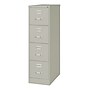Hirsh Commercial 4-Drawer Vertical File Cabinet, Letter Size, Lockable, 52"H x 15"W x 26.5"D, Light Gray (14029)~#|#~F94F3210-7311-4E11-BAD596E1E9AA9FF5_sc7