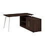 Bush Business Furniture Vista 60"W L Shaped Desk with Low Storage Cabinet, Black Walnut (VST006BW)~#|#~F95069E6-9225-4817-BAEB5A54C873BC82_sc7