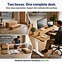 Uncaged Ergonomics Rise Up 60"W Electric Adjustable Bamboo Standing Desk, Natural/White (RUWB)~#|#~F9508B28-C8E4-4F39-960DED0BDD42B2D9_sc7