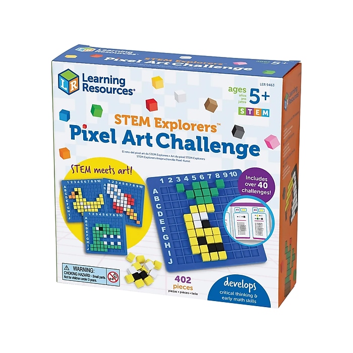 Learning Resources STEM Explorers Pixel Art Challenge Set (LER9463