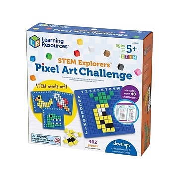 Learning Resources STEM Explorers Pixel Art Challenge Set (LER9463)