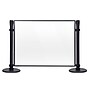 Queue Solutions 34" x 4' Acrylic Stanchion Post Panel Kit, Frosted (PNL4834B-FA-KIT)~#|#~F952B443-465C-4911-8943BC4A69219B3D_sc7
