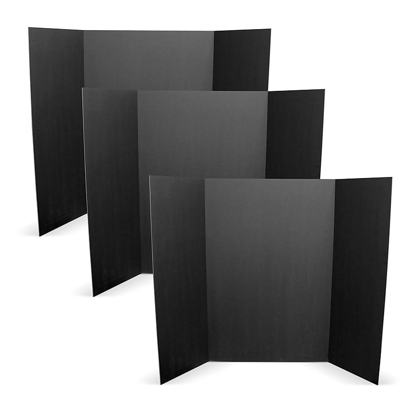 36" x 48" Total Black Foam Project Board (3/16") - Pack of 3 image 1