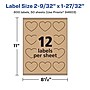 Avery Laser/Inkjet Decorative Edge Multipurpose Labels, 2-9/32" x 1-27/32", Kraft Brown, 600 Labels/Box ( 94603)~#|#~F96314CC-D984-44A4-B8C850D9E859FB6E_sc7