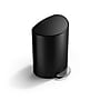 simplehuman Semi-Round Mini Steel Step Trash Can, 1.6 Gallon, Matte Black (CW2109)~#|#~F9635564-26DB-4AC3-8494614D9646BEDD_sc7