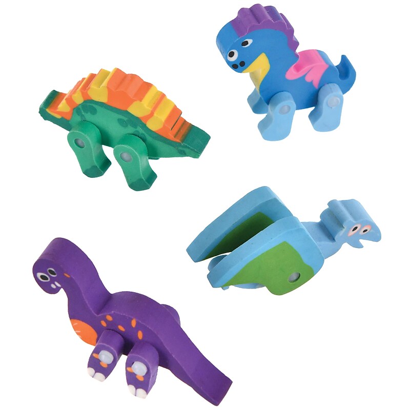 Party City Dinosaur Erasers, 12/pack (AM3903654-NS) image 1