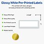 Avery Laser/Inkjet Rectangle Multipurpose Labels, 1" x 2-5/8", White, 160/Pack (S00-D2E)~#|#~F9651F35-56CC-455C-A4B5EB0A8CA4038F_sc7